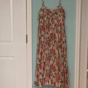 Floral Midi Dress - M